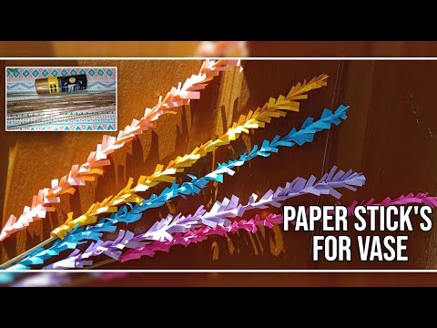 Paperwork|| paper Art || Paper stick| home decor with paper stick||@sabahatzaheerz06