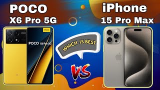 Poco x6 Pro 5G Vs Apple iPhone 15 Pro Max 5G Speed Test