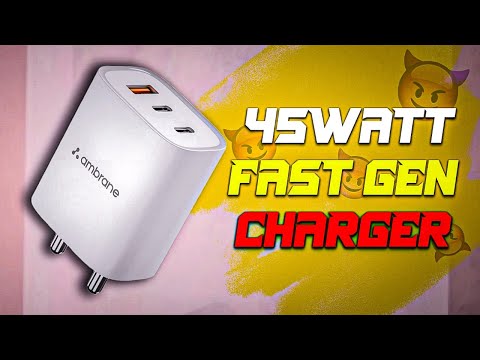 Ambrane GaN charger 45W unboxing || #ambrane #gancharger  #adopter #fastcharging  #unboxing