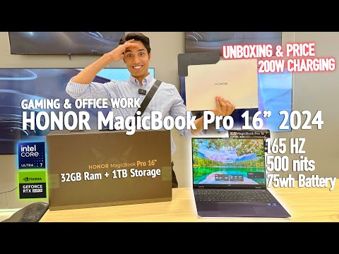 HONOR MagicBook Pro 16" AI Laptop Review🔥 | 3K Display 165 HZ with 32GB Ram + 1TB Storage for Games