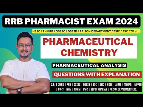 PHARMACEUTICAL ANALYSIS MCQS | RRB PHARMACIST EXAM PREPARATION | PHARMACEUTICAL CHEMISTRY