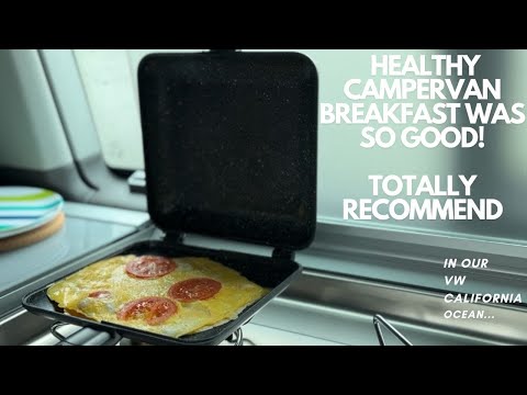 Healthy Breakfast in Our VW California Ocean Campervan | Ridgemonkey Pan Recipe