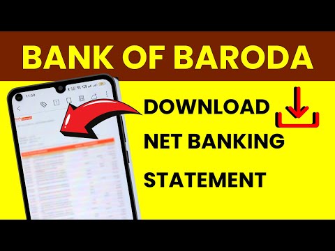 BOB Net Banking Statement Download - Statement Download in Bank of Baroda Application