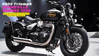 Bonneville Bobber 1200, Timeless Elegance Meets Modern Performance | 2025 Bonneville Bobber 1200