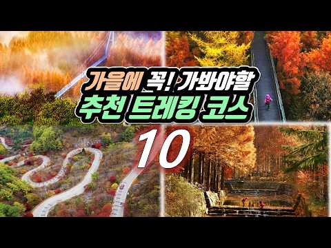 🍁 세계 어디에도 없는 한국의 멋!  국내 단풍 트레킹 코스 BEST 10 | 📸 10월 가을 추천 여행지 | 🇰🇷 10 Autumn trekking courses in Korea