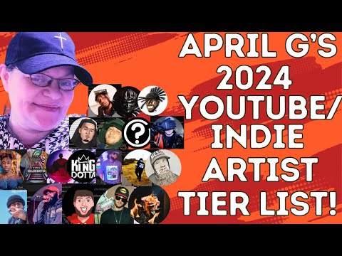 APRIL G’s 2024 YOUTUBE/INDIE ARTIST TIER LIST!