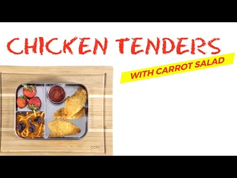 Chicken Tenders with Carrot Salad