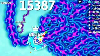 I Reached 15,000+Snake.io🐍Hahalua epic Snake.io🐍gameplay Snakeio #viralvideo  @homeskitchenuae5009