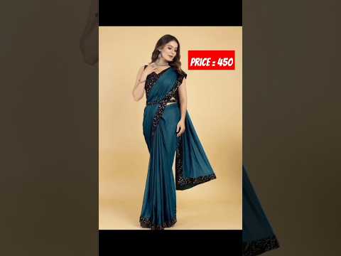 Belt saree with velvet Blouse || Online delivery #shorts