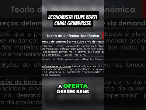 A Elasticidade da Produção e a Formação de Preços #economia #microeconomia #economista #felipeborti