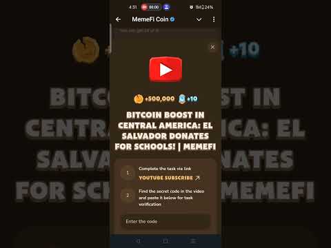 BITCOIN BOOST IN CENTRAL AMERICA EL SALVADOR DONATES FOR SCHOOLS | Memefi Code