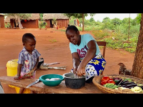 African Village Mom’s most Amazing Rural Lifestyle #cooking The Most Traditional Meal For Dinner