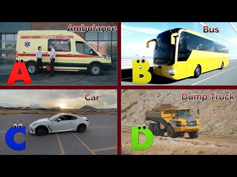 Vehicles ABC Song for Todders | Vehicles Alphabet Song | Phonics for Kids | Alphabet Letters