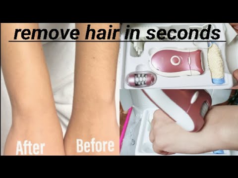 Best hair removing epilator for legs/arm/facial hair | waxing and trimming machine...