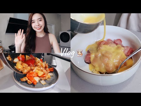 vlog｜廚房新手做饭記 番茄排骨汤🍅 咕咾肉 ｜StephyYiwen