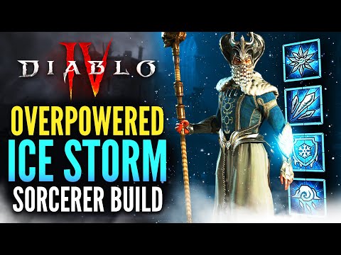 Diablo 4 - OVERPOWERED Ice Storm Sorcerer Build Guide! (Level 1-50+) Best Diablo 4 Sorcerer Build