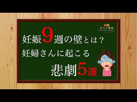 【妊娠9週】妊婦さんに起こる5つの悲劇 と 9週の壁 とは？