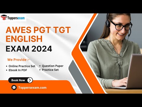 AWES PGT TGT ENGLISH Mock Test 2024 | AWES PGT TGT Question Paper | AWES Practice Set 2024