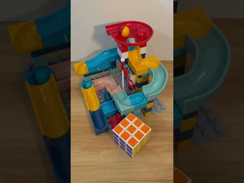 Marble Run ASMR 🔴🟡🔵 884  Satisfying Building Blocks #marblerun #marblerace #asmr