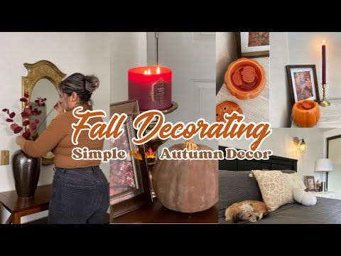 NEW!🍁FALL DECORATING 2024, Simple Fall Decor Ideas, Easy Fall DIY  #falldecor #diy #fall2024