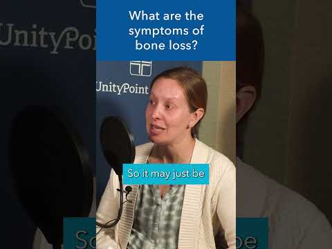 What are the symptoms of bone loss? #shorts