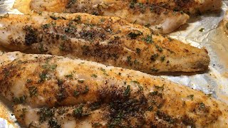 EASY BAKED WHITING RECIPE | HEALTHY DINNER