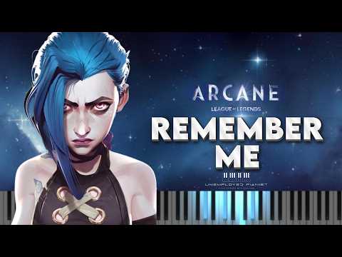 Remember Me from Arcane Season 2 (Piano tutorial and Karaoke)