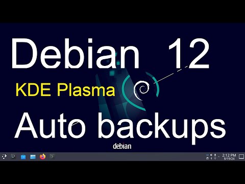 Debian 12 - KDE Plasma - Auto Backups.