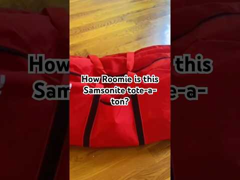 How Roomie is this Samsonite tote-a-ton?