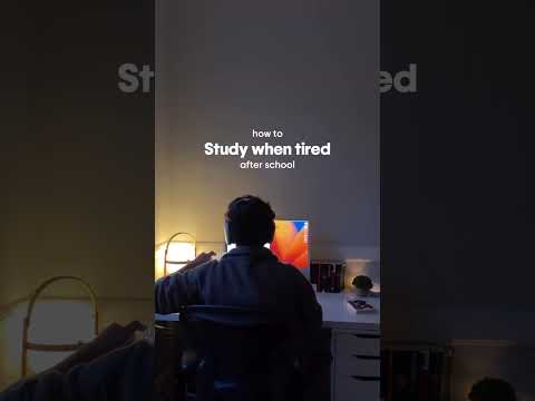 How to study when tired  #studyhacks #study #studytips