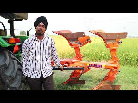 किसान ने प्लाऊ का इस्तेमाल कर फसल अवशेषों को प्राकृतिक खाद में बदला Plough benifits in Paddy Fields