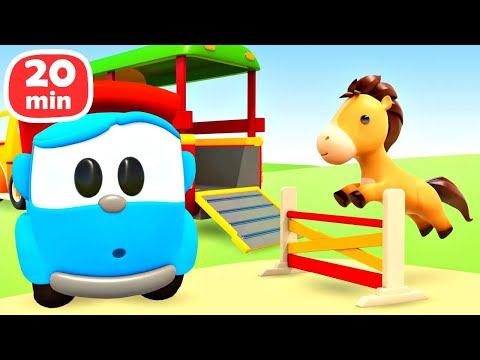 Leo the Truck car cartoons. Games with cars for kids & trucks for kids.