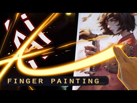 mineko - finger painting - x2 speed