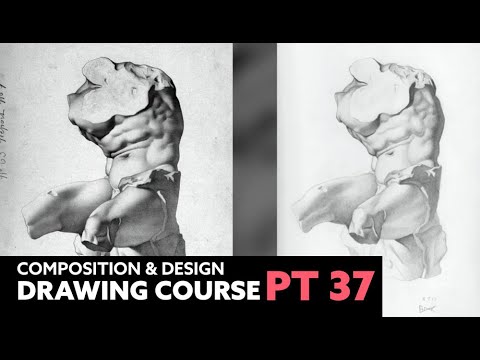 Composition and Design Drawing Course - Occlusion Shadow and Edges (Part 37)