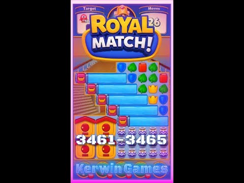 Royal Match Level 3461 3462 3463 3464 3465 - No Boosters Gameplay