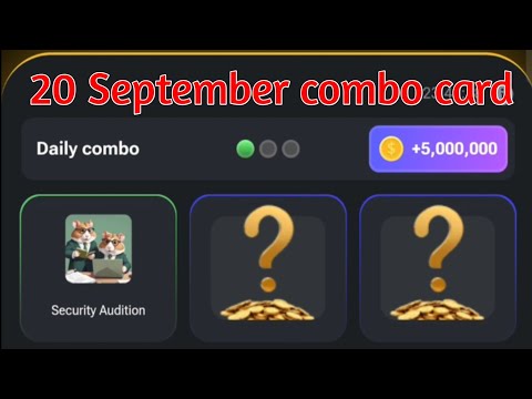 daily hamster Kombat combo card today September 20