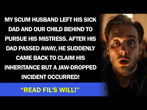 My husband left sick FIL to me and fled with his mistress like a filthy rat. When Fil passed away…