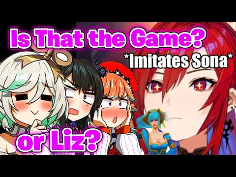 Everyone Got Confused When Liz Started Imitating Sona's Voice【Hololive EN】