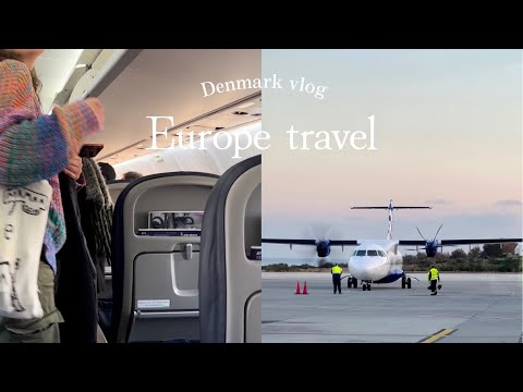 Denmark vlog｜Airplane boarding record💐｜My first time in Santorini