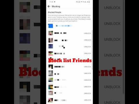 How to Block Unblock Someone  Facebook Friend #fb #trending #viral #facebook friends unblock