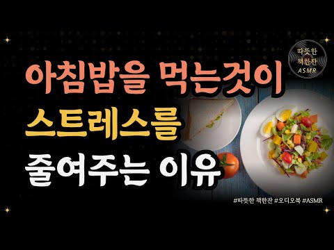 스트레스 관리에 아침밥이 필수인 이유/ 당신의 는 최적화를 원한다/ 좋은글/ 오디오북/ 책추천/ 책읽어주는여자/ 따뜻한책한잔/ 자기계발