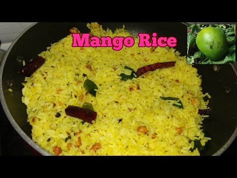 కమ్మటి మామిడి కాయ పులిహోర | Mango Rice in Telugu |Telangana Ruchulu