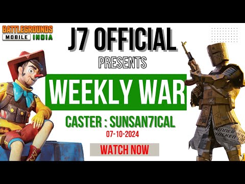 [HINDI] J7 OFFICIAL PRESENT WEEKLY WAR DAY 1 || GROUP A || CASTER : SUNSANTICAL