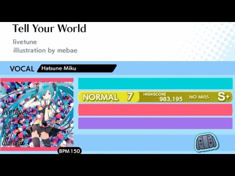 Tell Tour World (NO MISS) [Normal 7] - Groove Coaster