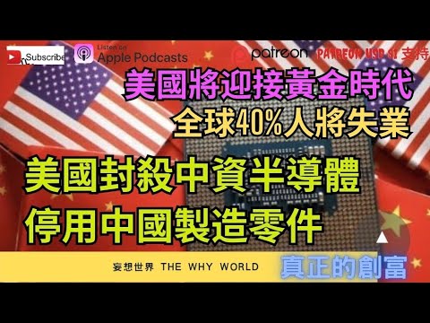 🔥美國將迎接黃金時代⁉️美國封殺中資半導體公司 ❌️供應商停用中國製造零件💥