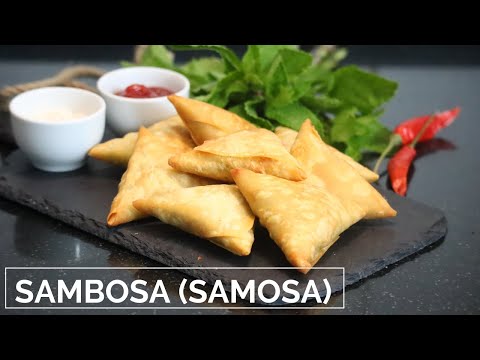 Sambosa (samosa, sambousek) vegetable and cheese stuffed recipe - سمبوسك مع الخضرا و الجبنه