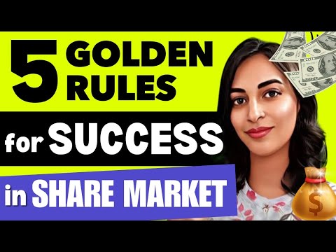 5 GOLDEN RULES for SUCCESS in SHARE MARKET💰 | Bharti Rathee