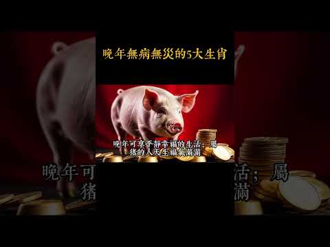 晚年無病無災的5大生肖，賺錢輕輕松松，一輩子都有貴人相助，晚年只管享清福！