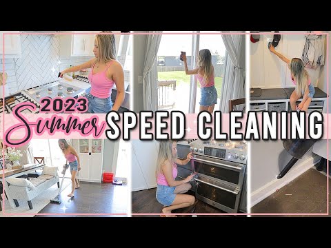 WEEKLY SPEED CLEANING MOTIVATION 2023 | SUMMER CLEANING ROUTINE WITH ME | Homeaking inspo