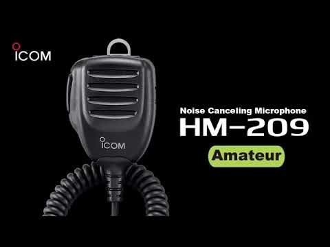 The Icom HM-209 and HM-211 Active noise cancelling hand microphones